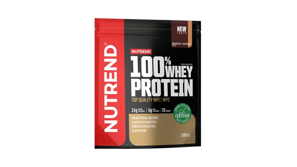 Nutrend 100% Whey Protein 1000 g jahoda