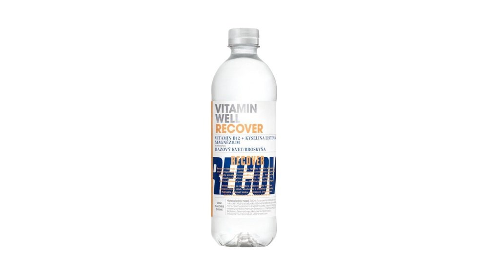 Vitamin Well Recover 500 ml bazový kvet-broskyňa