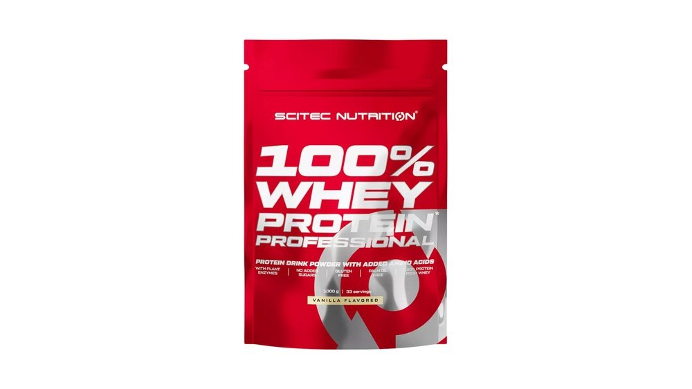 Scitec Nutrition 100% Whey Protein Professional 1000 g jahoda