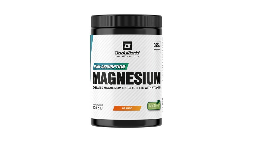 BodyWorld Magnesium Bisglycinate 420 g pomaranč
