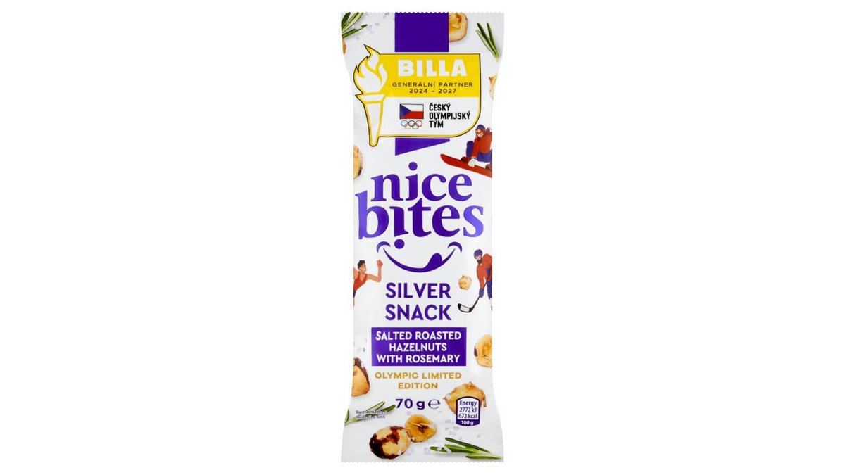 Nice Bites Pražená solená jádra lískových ořechů s rozmarýnem 70g