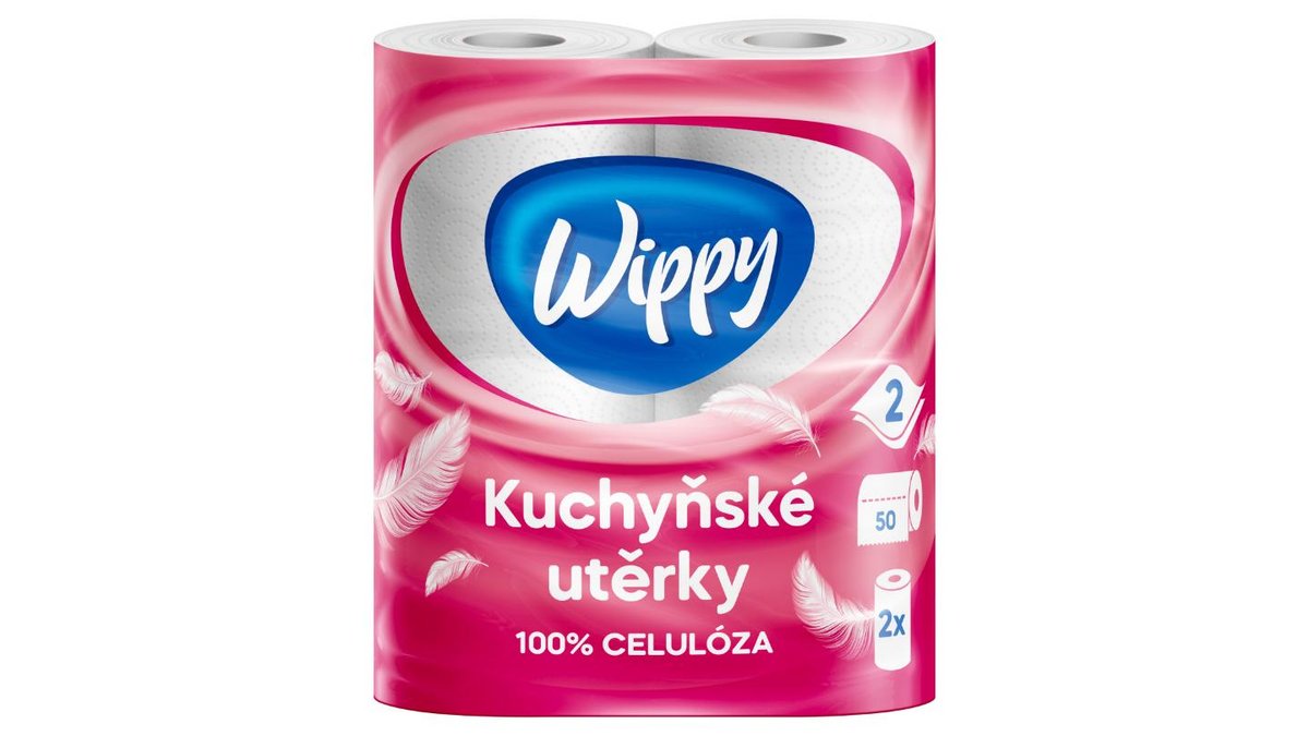 Wippy Kuchyňské utěrky 2vrstvé 2 ks