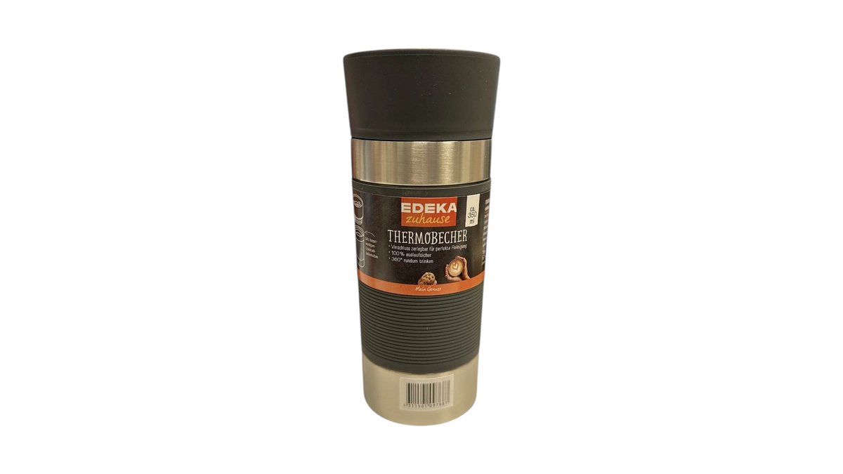 EDEKA zuhause Thermobecher grau, 1 Stück | Nah & Gut Bülow