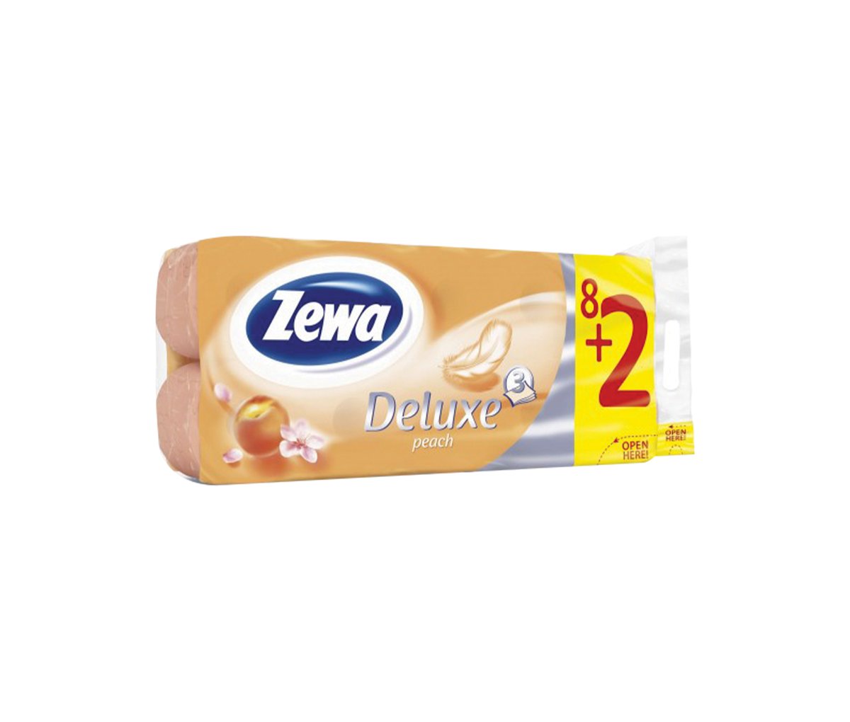 Zewa Rolls Deluxe Peach