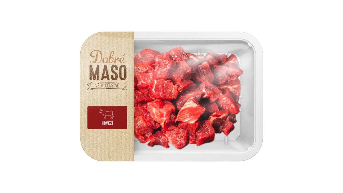 Dobré Maso Hovězí kostky na guláš 600g
