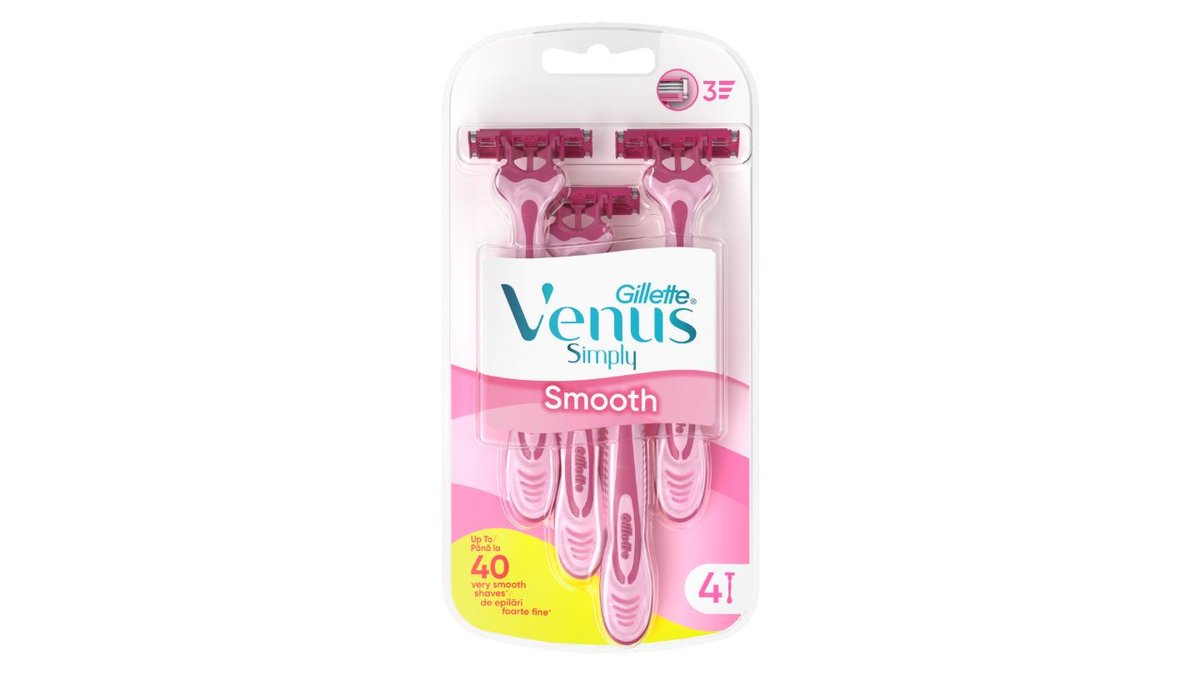Gillette Venus Comfort Smooth Pohotová Holítka, Balení Po 4