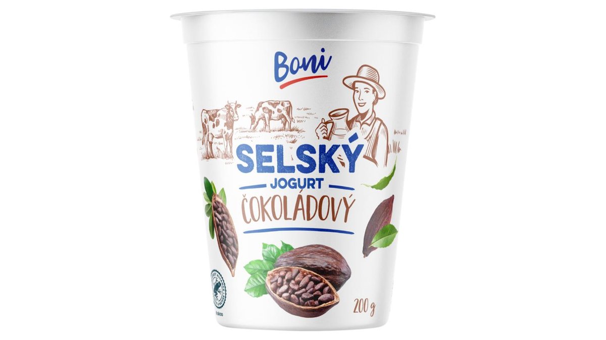Boni Selský jogurt čokoládový 200g