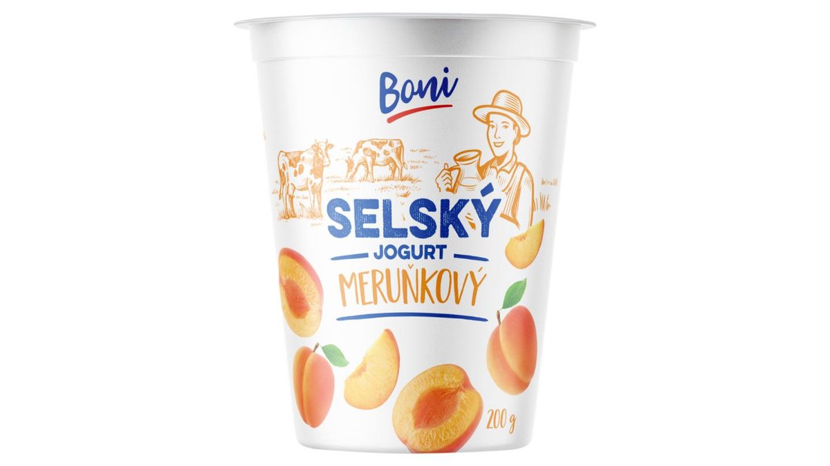 Boni Selský jogurt meruňkový 200g