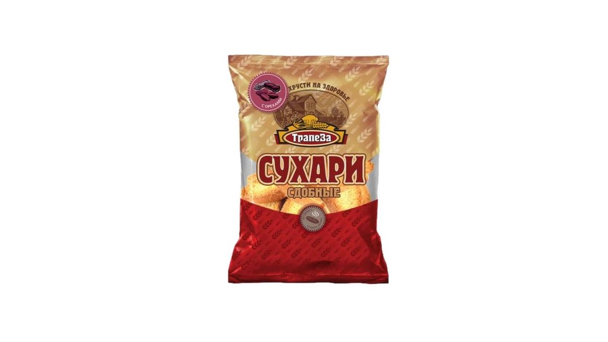 Сухари Трапеза сдобные молочные 200 г