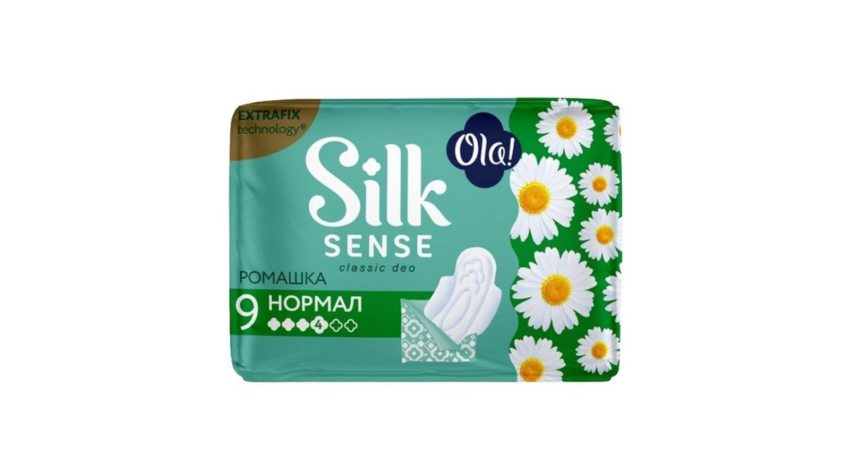 Прокладки Ola! Silk Sense Ромашка 9 шт