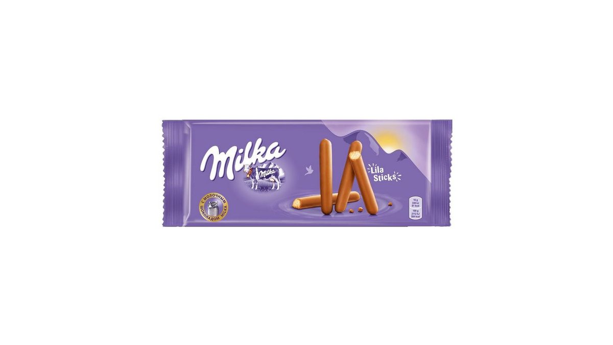 Печенье Milka Lila Sticks 112 г