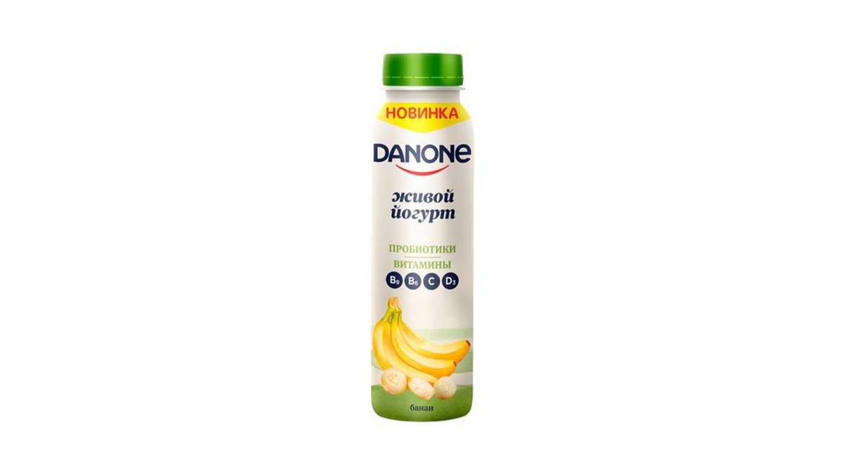 Йогурт питьевой Danone Банан 1,2 % 270 г