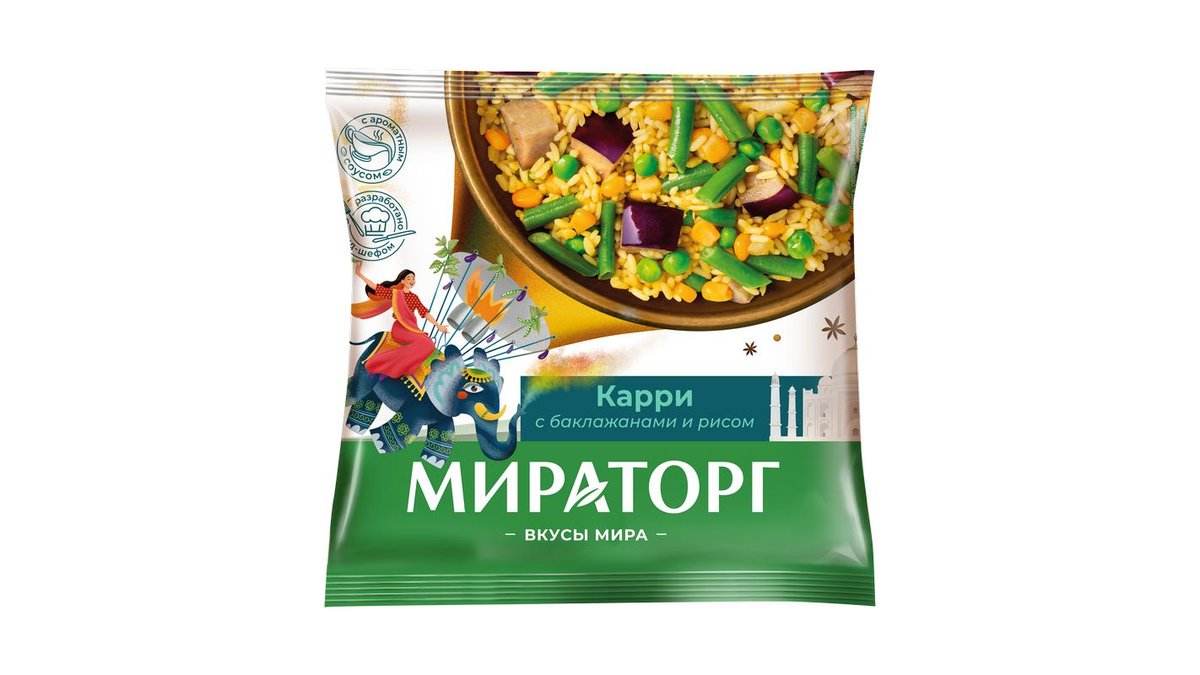 Карри Мираторг с баклажаном и рисом 400 г