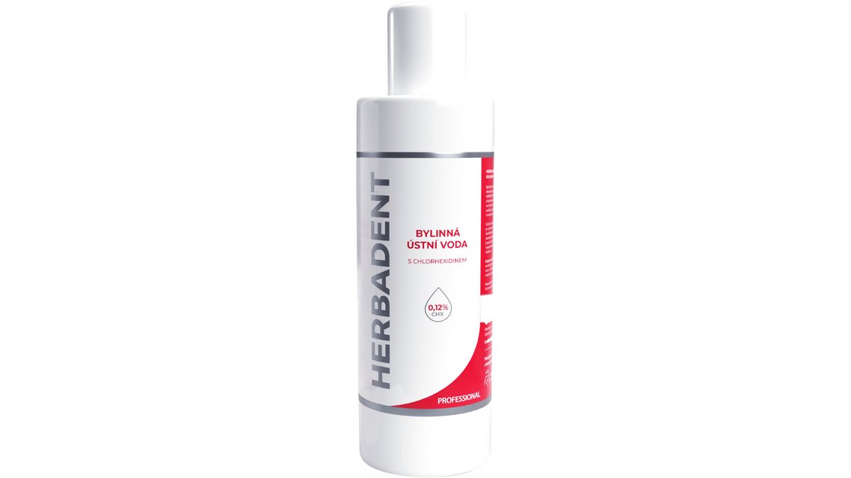 Herbadent Professional Bylinná ústní voda s chlorhexidinem 240 ml