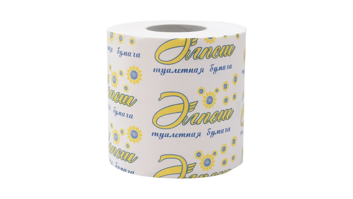 Туалетная бумага Альпеш Белая 2 слоя 1 рулон