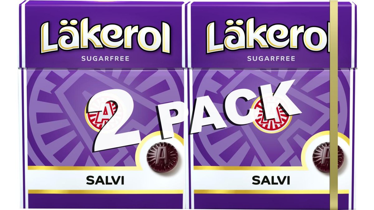 Lakrids pastiller salvi 2-pak, Läkerol