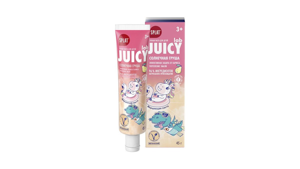 Зубная паста SPLAT Juicy Груша 3+ 35мл кор