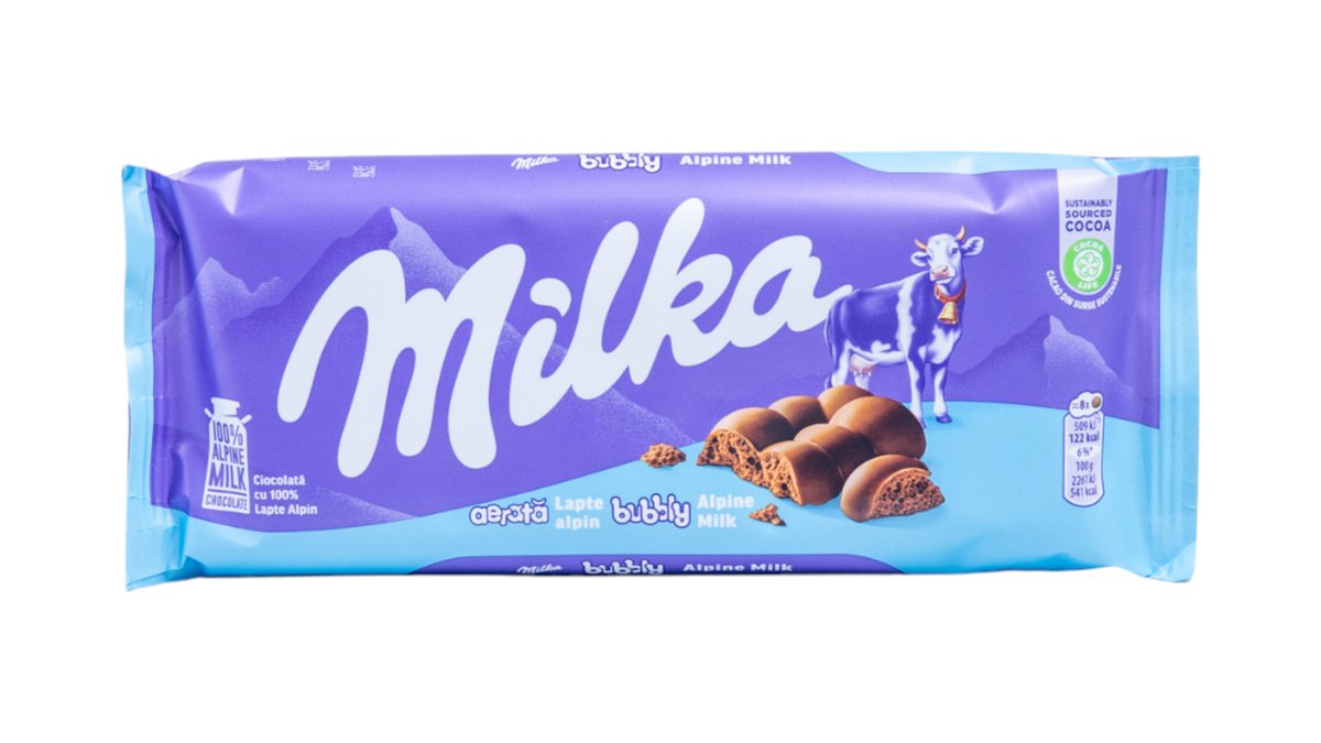 Milka Bubbly Alpine Milk 100G