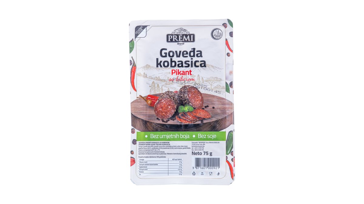Suxhuk Bosnje Me Biber 75G