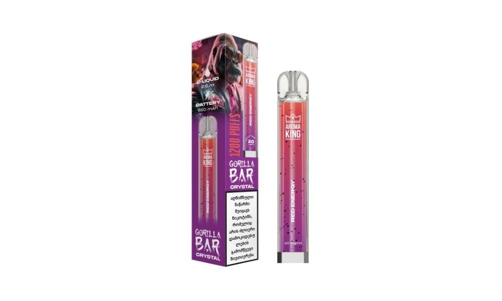 AROMA KING CRYSTAL GORILLA BAR 1200 PUFFS | Vape Shop Aroma King Kazbegi