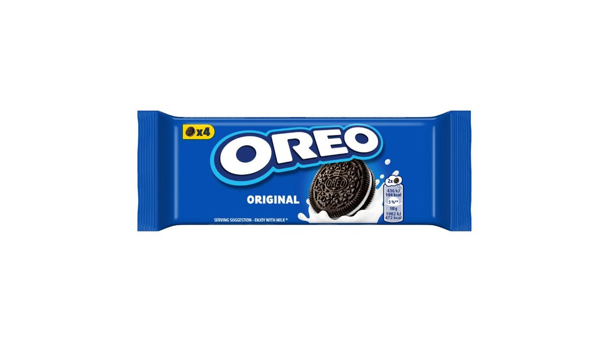 Náhled kategorie OREO Original vanilkové sušenky s náplní dokonalá na cesty 4 sušenky 44 g