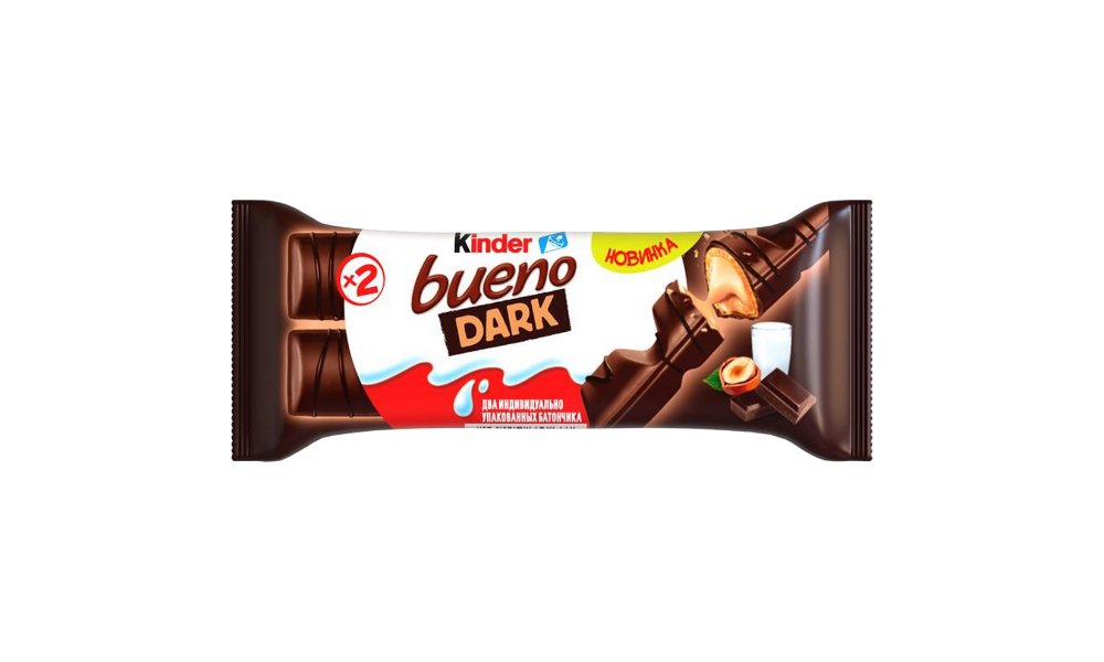 Вафли KINDER Bueno Dark 43г м/у