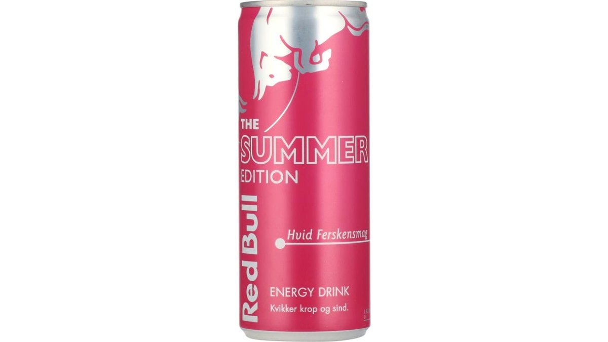 Energidrik m. hvid ferskensmag, Red Bull