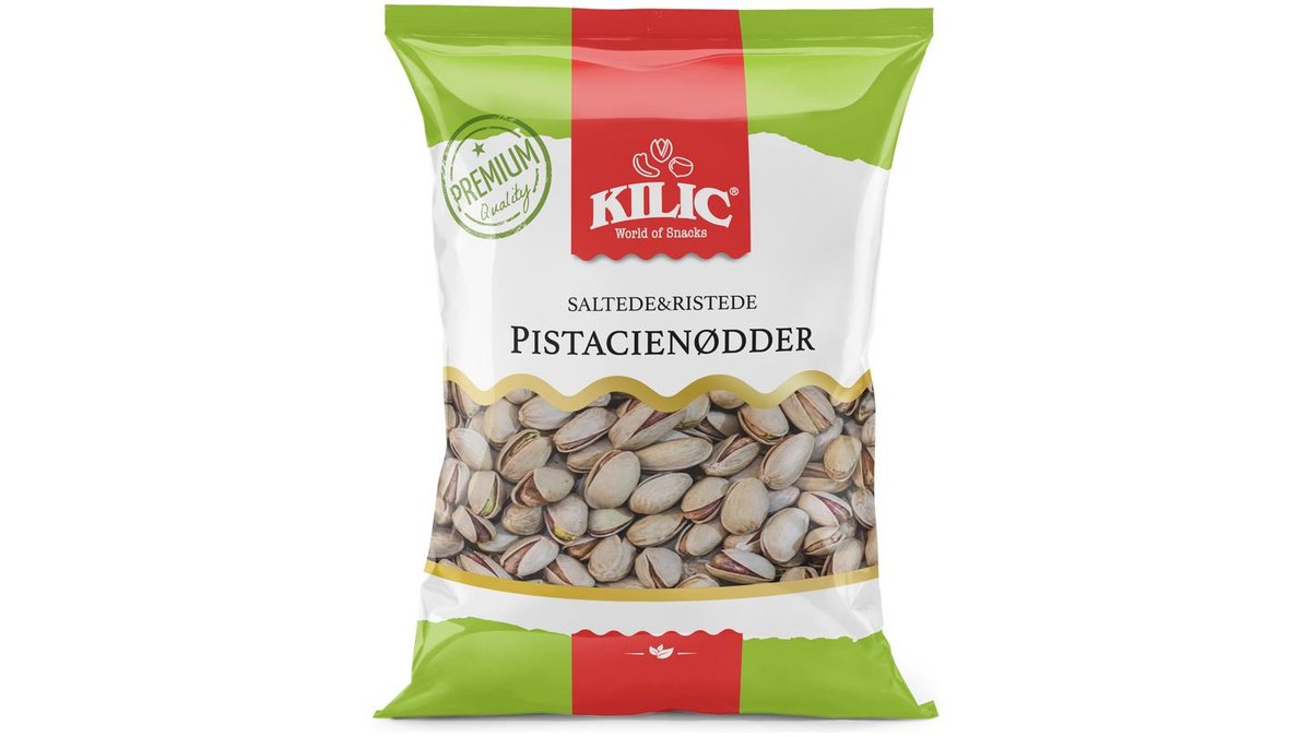 Pistacienødder, saltede&ristede 600 g