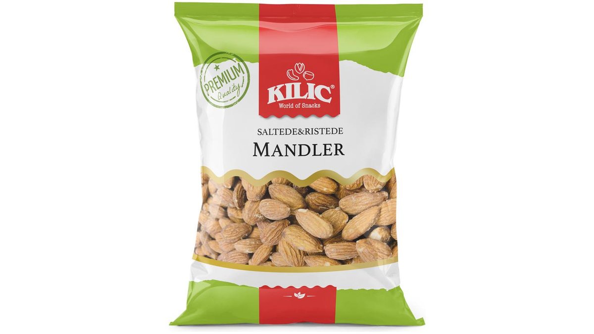 Kilic Tørristede mandler 800 g 800 g