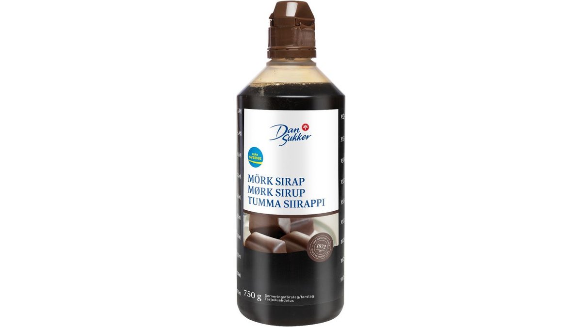 Dan Sukker Sirap Mörk, 750 g