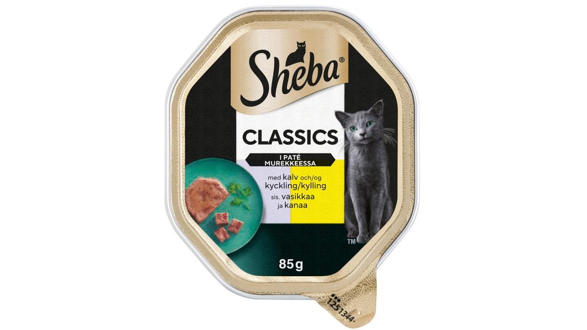 Sheba Kattmat Kyckling & Kalv Pate, 85 g