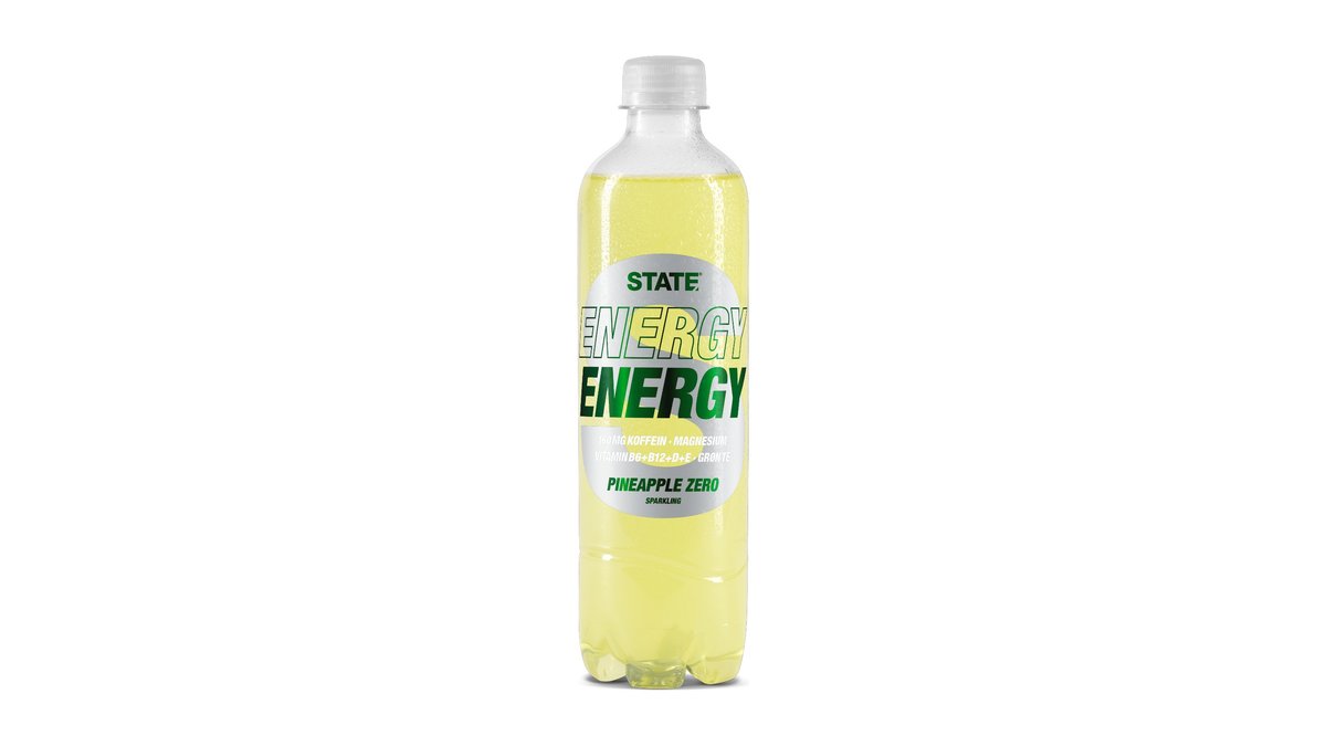 Energidrik Zero m. ananas, STATE
