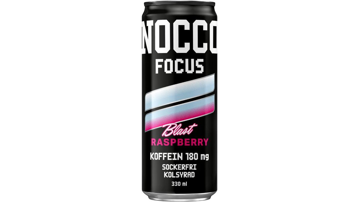 Nocco Energidryck Raspberry Blast, 33 cl