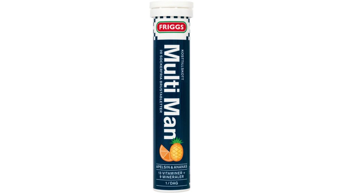 Friggs Multivitamintabletter Man, 20-pack