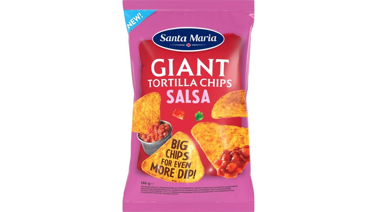 Santa Maria Tortillachips Giant Salsa, 160 g