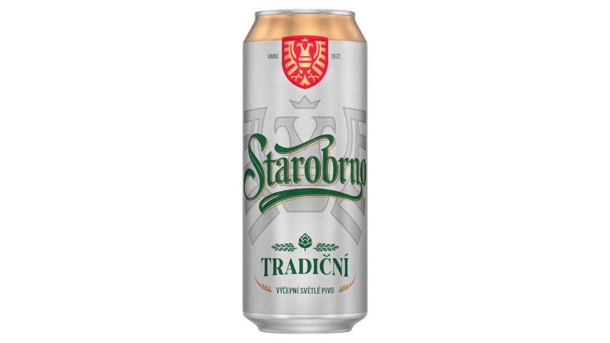 Starobrno 10% svetlé výčapné pivo 0,5 l