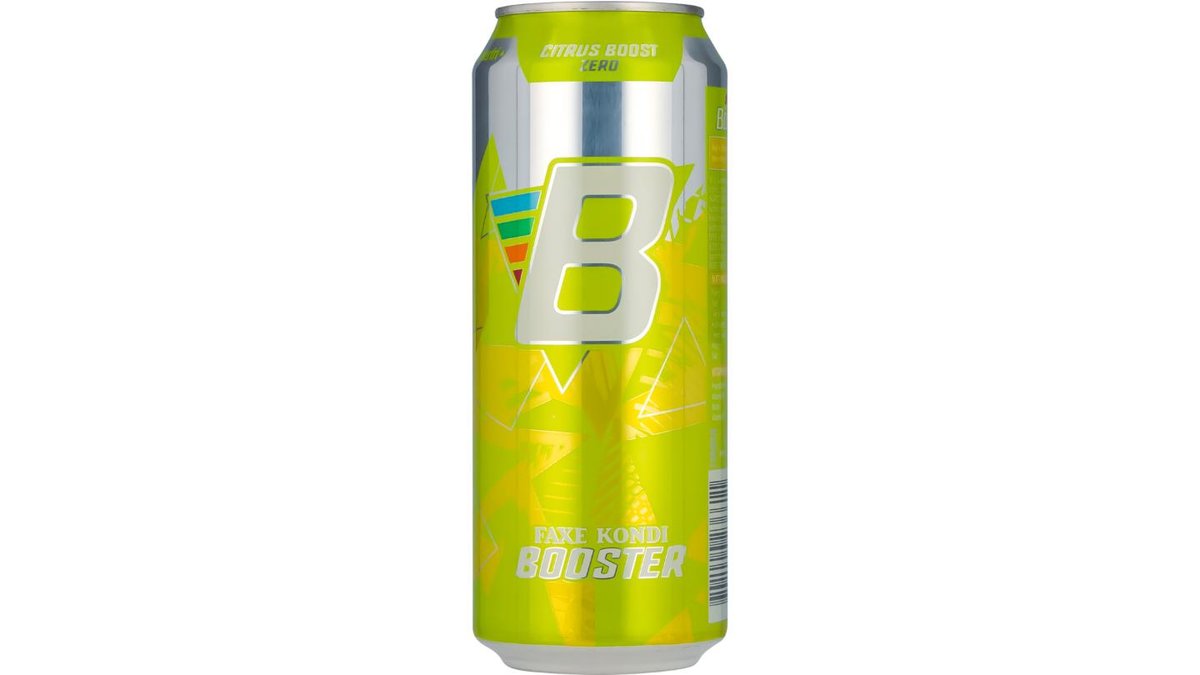 Energidrik m. citrus Boost sukkerfri, Faxe Kondi Booster