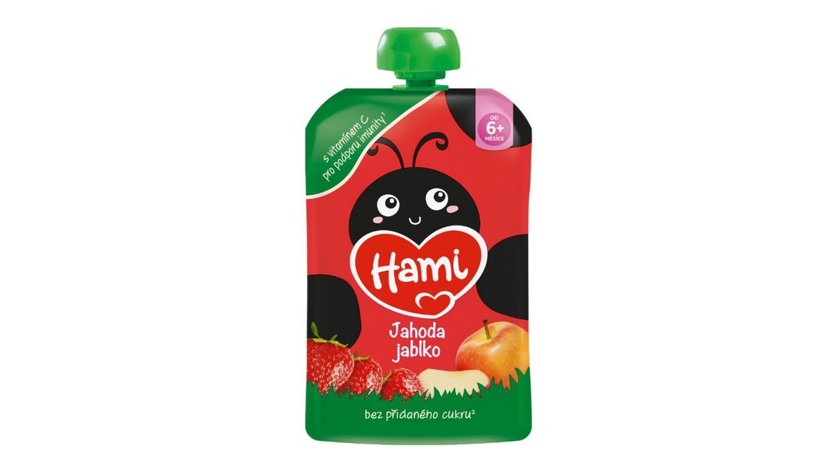 HAMI kapsička Jablko banán jahoda 100g