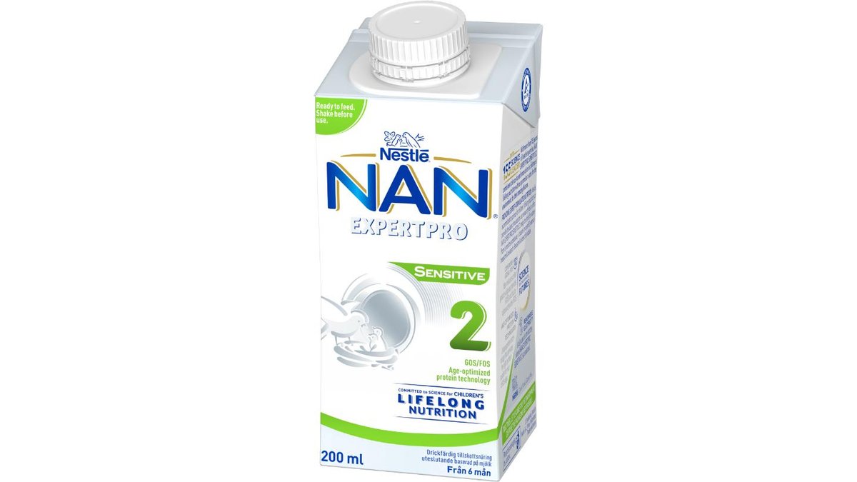 Nestlé Modersmjölksersättning Nan Expertpro 2, 200 ml