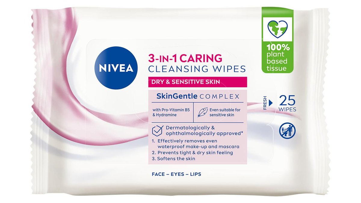 Nivea Cleansing Wipes Gentle, 25 st