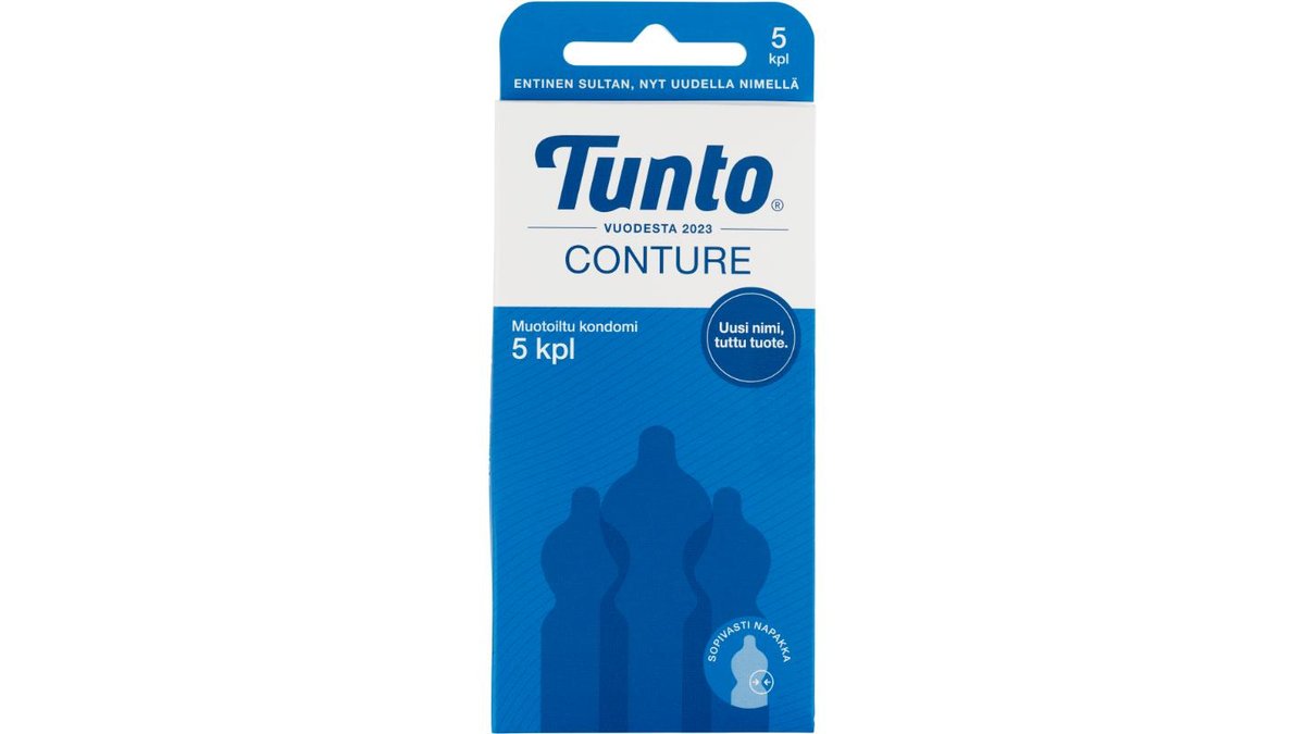 Tunto Conture muotoiltu kondomi 5kpl