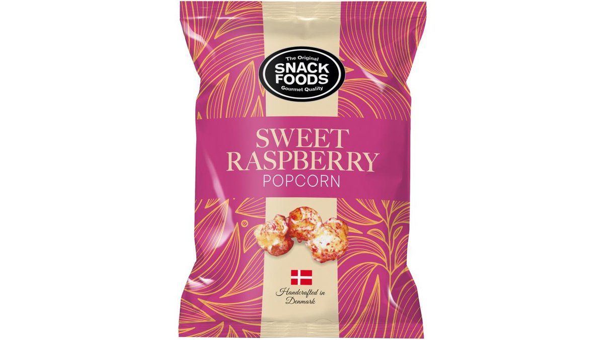Snack Foods Popcorn Hindbærsmag