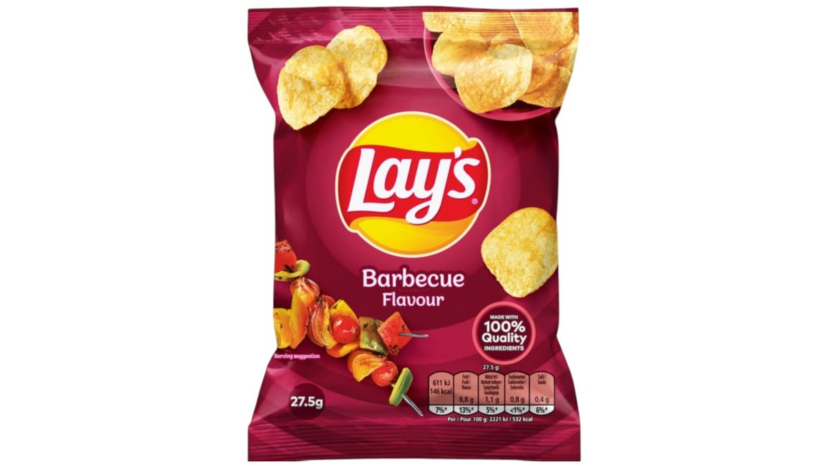 Lays Chips BBQ, 27.5 g