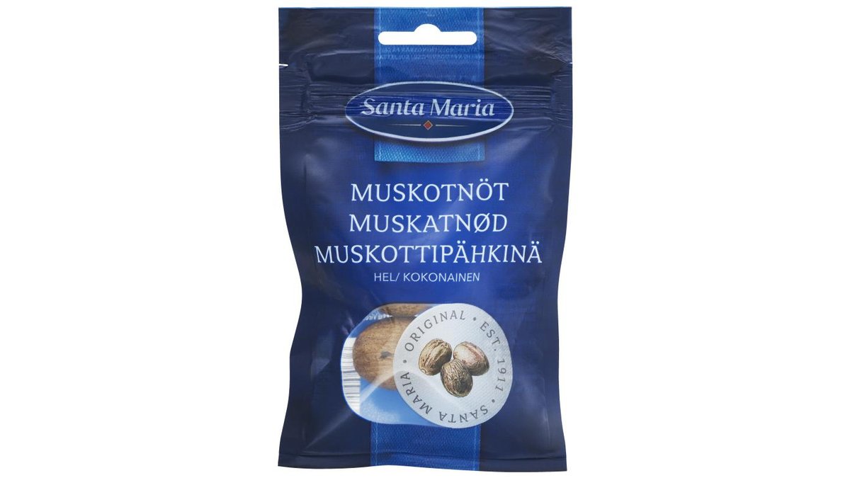 Muskatnød hel, Santa Maria