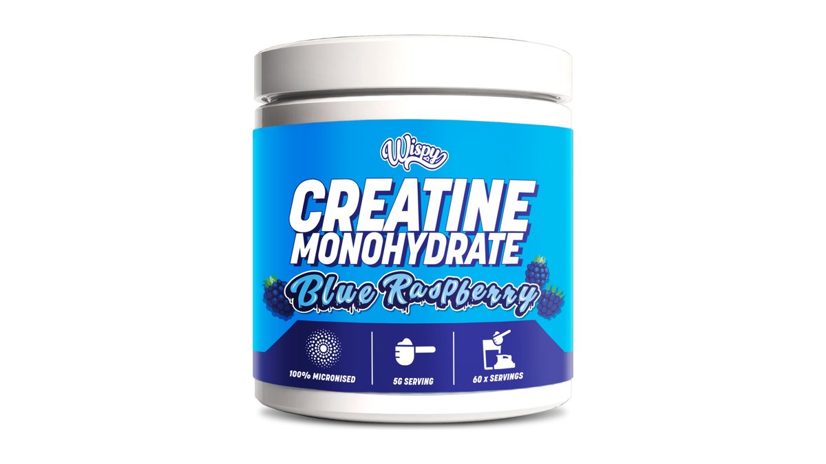 Kreatin m. blue raspberry, Wispy