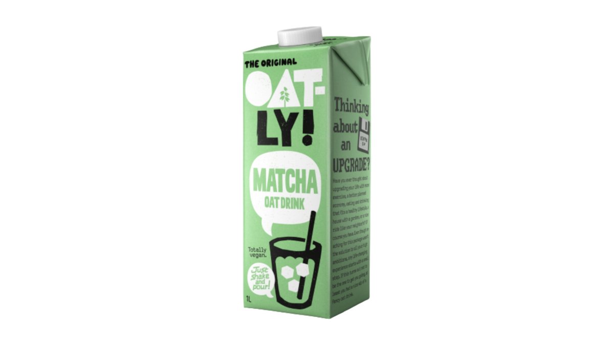 Oatly Havredrik Matcha & Jordbær