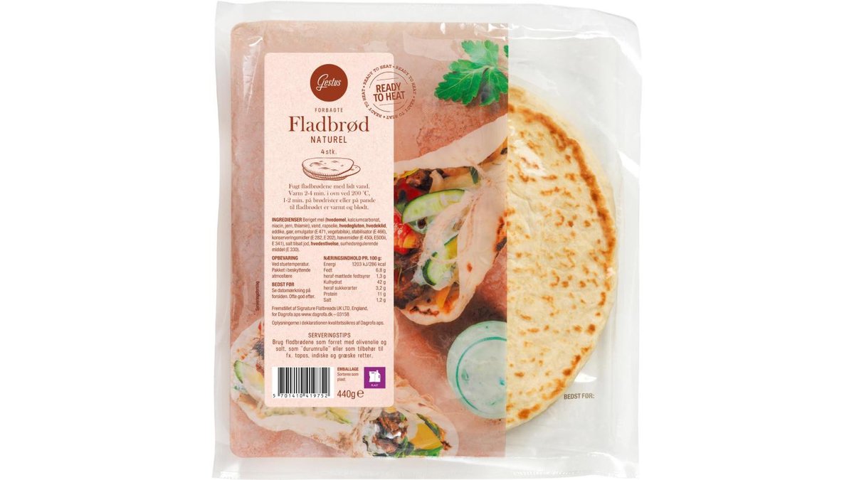 Fladbrød, Gestus