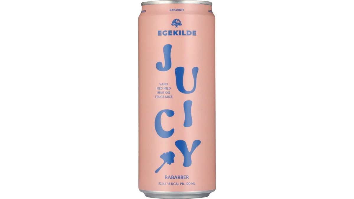 Danskvand m. rabarber frugtjuice, Egekilde Juicy