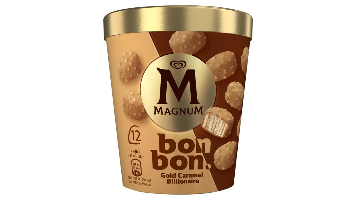 Magnum Bonbon Gold caramel billionaire, 204 ml
