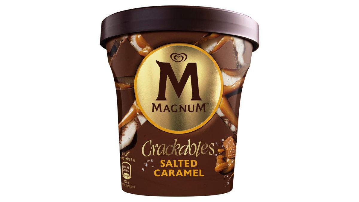 Magnum Crackables Salted caramel mrazený krém, 440 ml